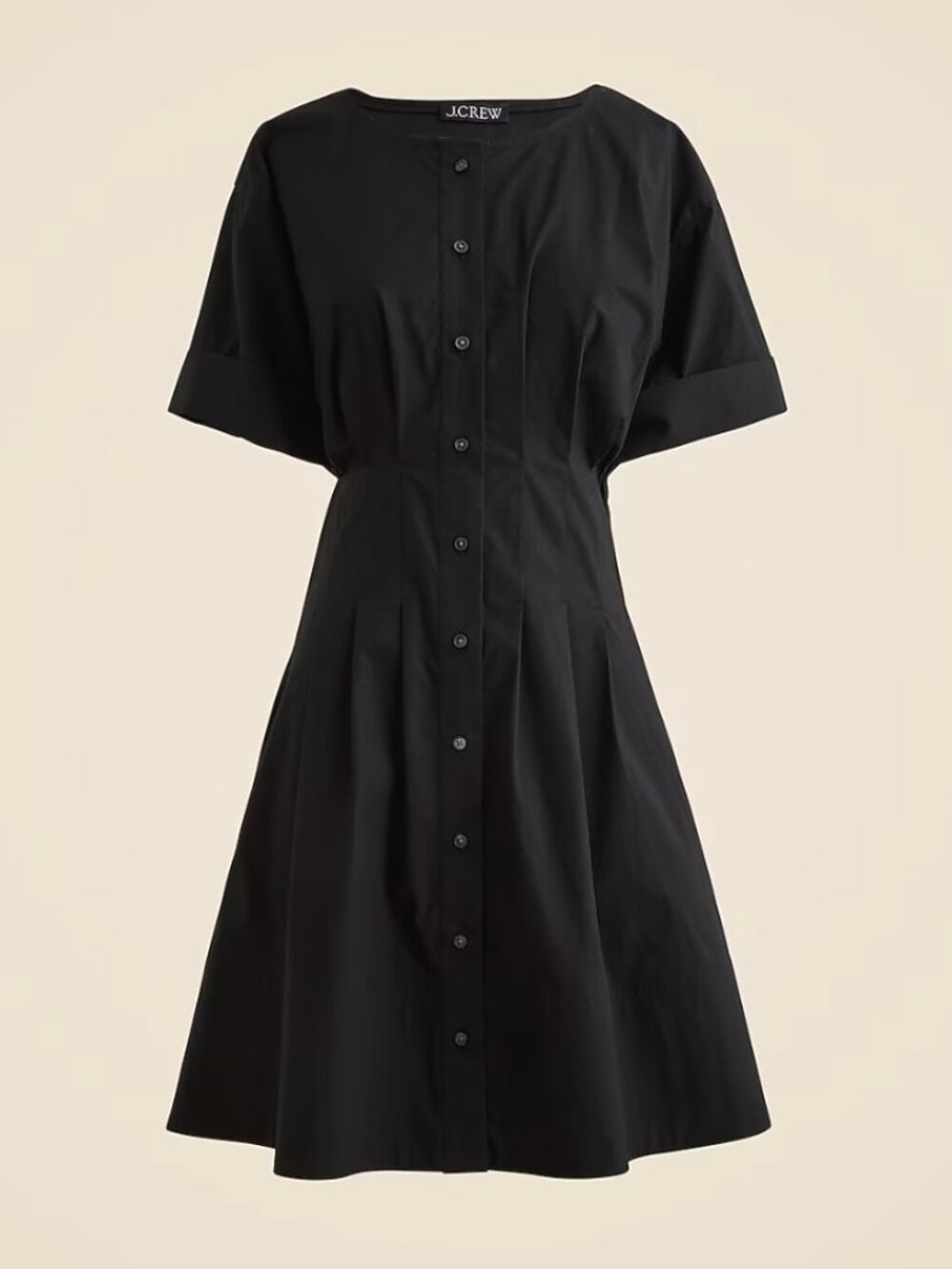 NWT J. Crew Wren Mini Shirt-Dress Cotton-Blend Poplin LBD Office Career Size 10 - Picture 4 of 15
